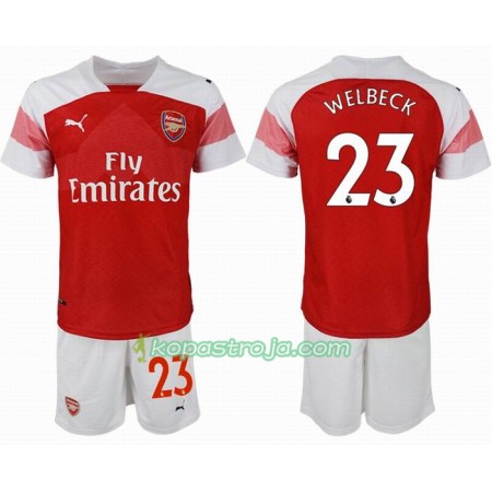 Billiga Fotbollströjor Arsenal WELBECK 23 Barn Hemma tröja 2018/19 Kortärmad